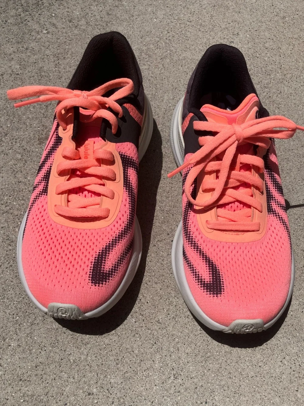Lululemon Women's BeyondFeel Running Shoes - Size 7, Orange & Black